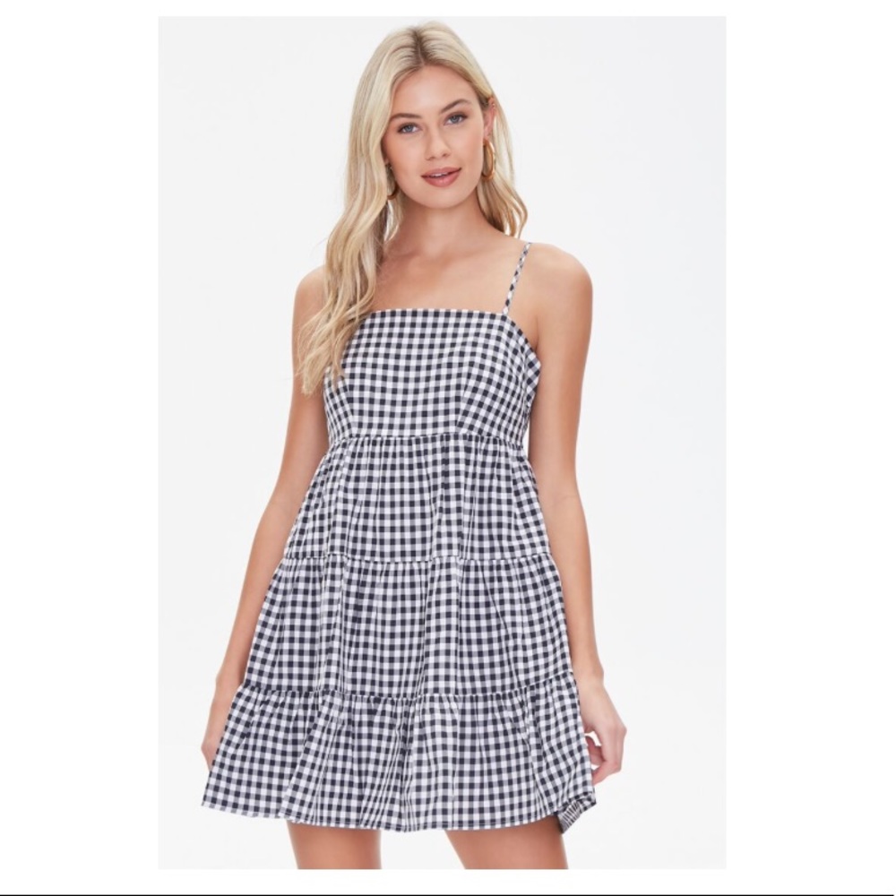 Black and White Gingham Dress